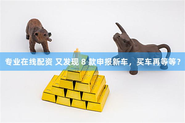专业在线配资 又发现 8 款申报新车，买车再等等？
